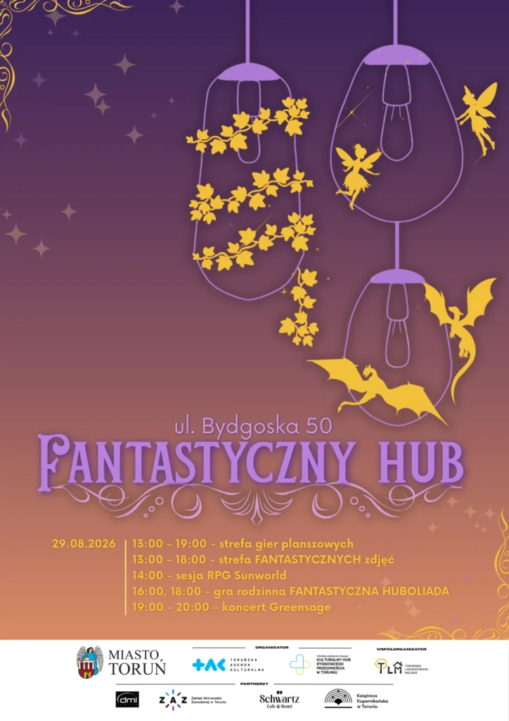 Fantastyczny hub w Toruniu 29 sierpnia. Wstęp wolny